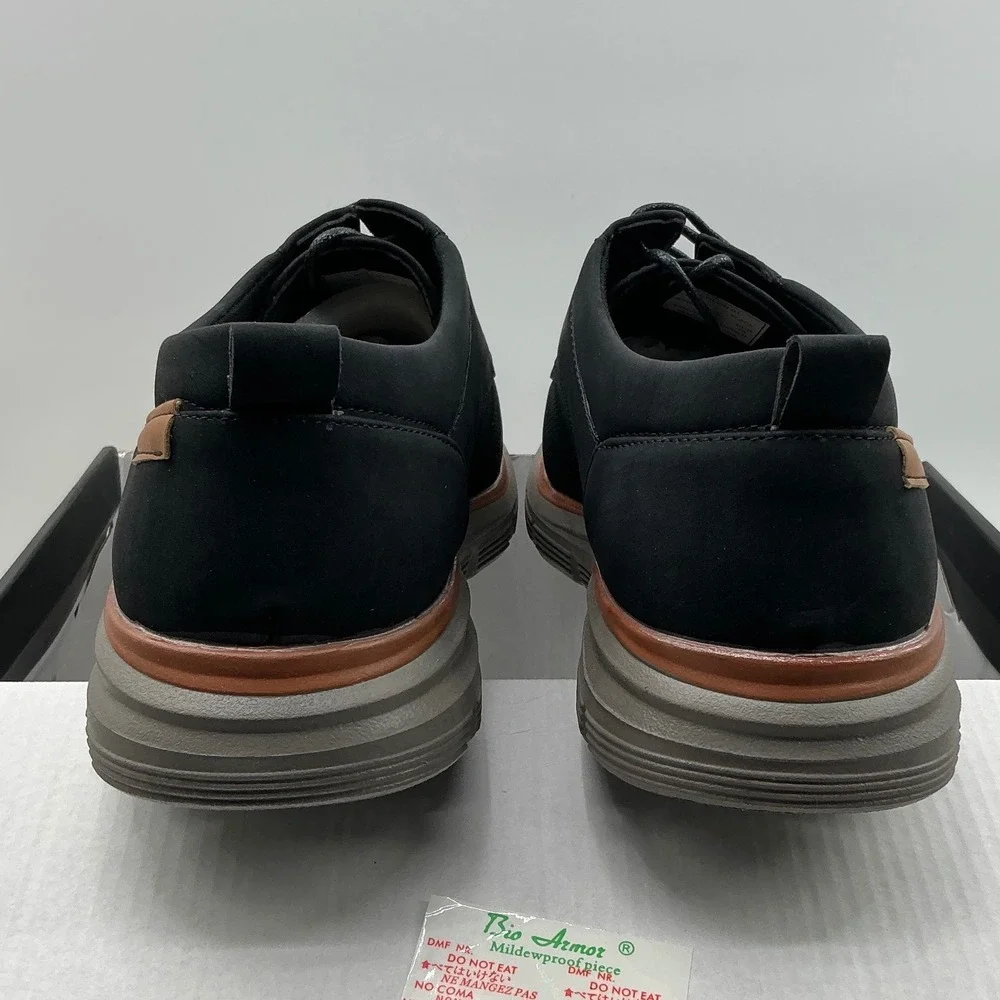 Aston Marc Eglon-01 Mens Black Perforated Hybrid Dress Sneakers Size 12 H-7112